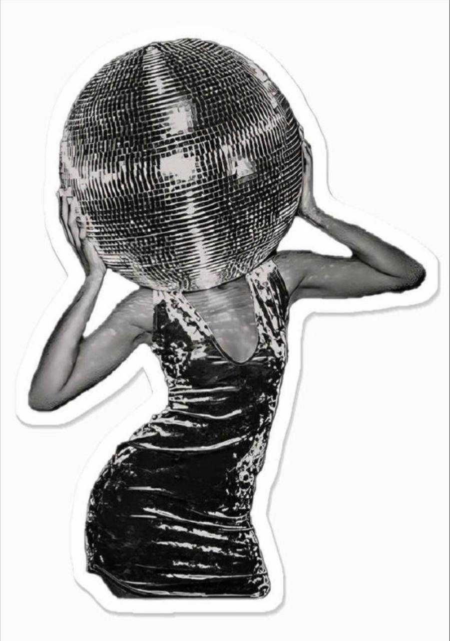 Disco-ball mascot